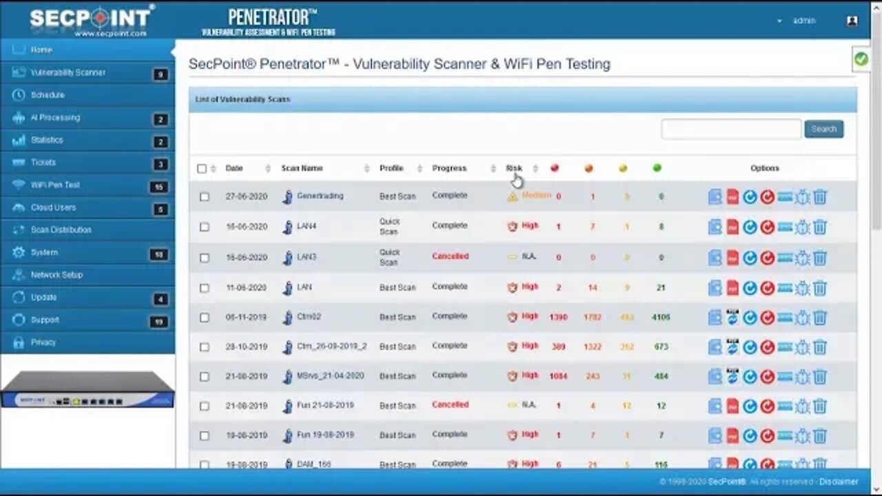 SecPoint Penetrator 48 Scan Improvement