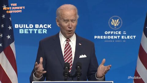 Biden demonstrates how to use a mask, warns of 'Very Dark Winter'.