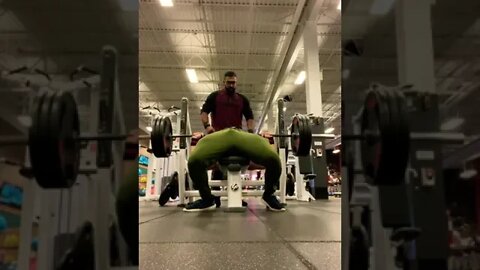 When I tore my pec doing bench press