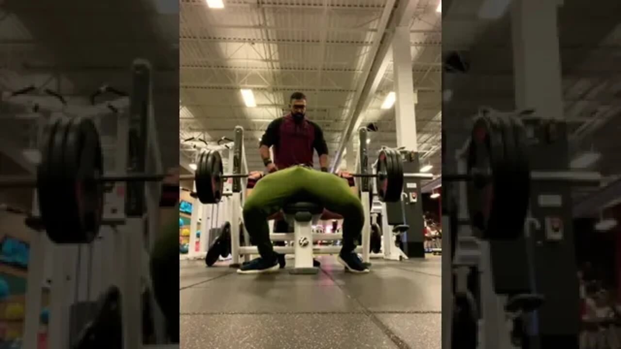 When I tore my pec doing bench press