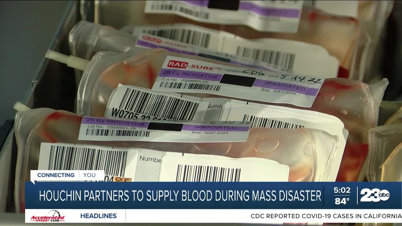 Houchin partners to supply blood during mass disasters