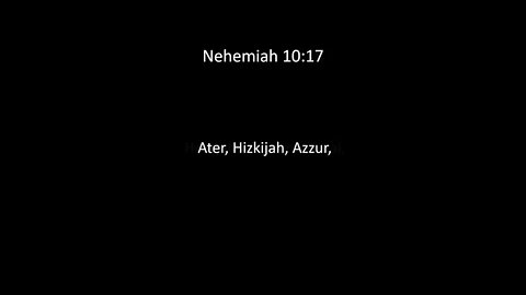 Nehemiah Chapter 10