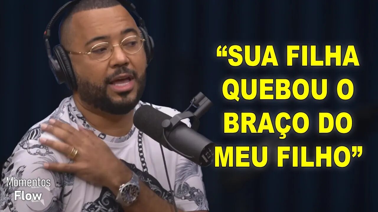 FILHA DE DUDU NOBRE QUEBROU O BRAÇO DE UM CARA | MOMENTOS FLOW