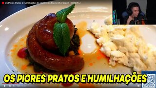 YURI REAGINDO OS PIORES PRATOS E HUMILHAÇÕES DO MASTERCHEF BRASIL | SemZero