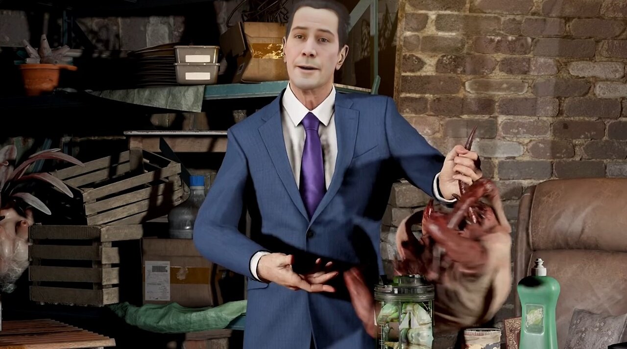 Keanu Reeves as "G-MAN" in Half Life 2 | Head Crab Jambalaya [Deepfake + RVC]