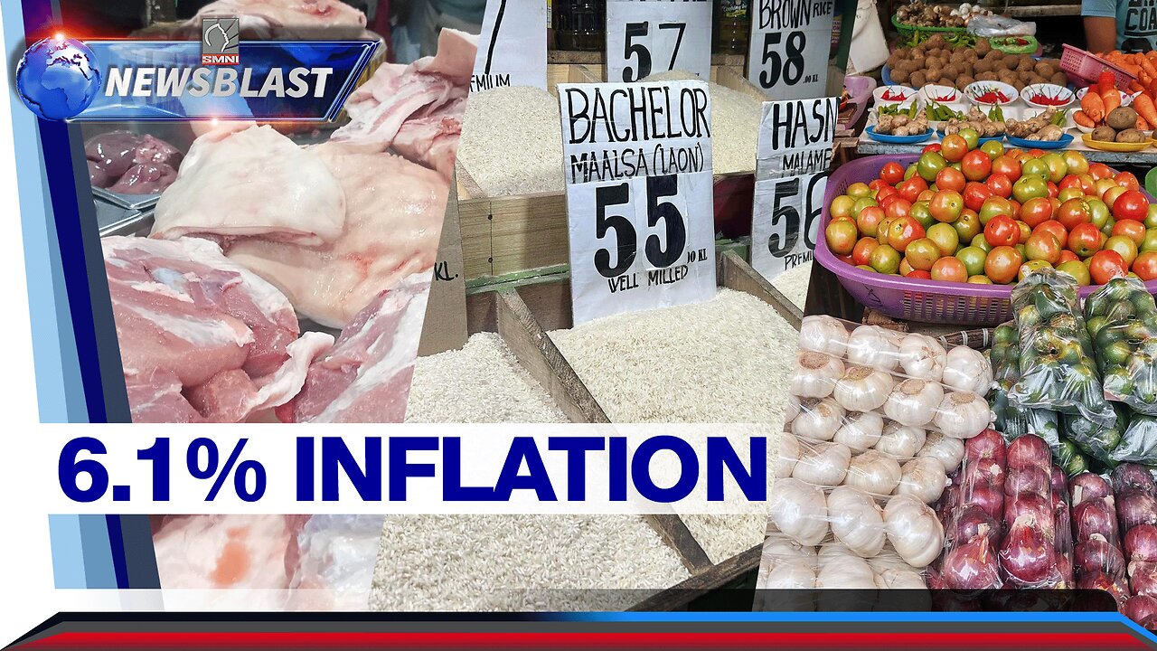 Inflation sa Pilipinas, mas bumilis sa 6.1%