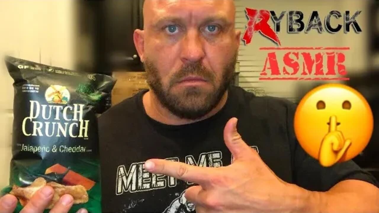 Jalapeño Cheddar Dutch Crunch Potato Chip ASMR Food Review Ryback TV