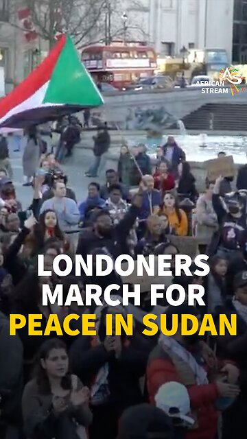 LONDONERS MARCH FOR PEACE IN SUDAN