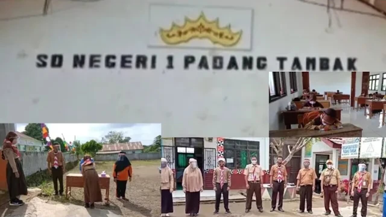 SDN 1 Padang Tambak Way Tenong Lampung Barat Laksanakan KBM dengan Prokes Ketat Pencegahan Covid-19