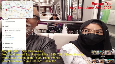 May 8th, 2023 - 03 Metro: Cadet Metro to Gare de L'est