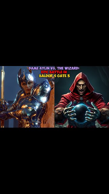 Dame Aylin vs the Wizard: Epic Battle in Baldur's Gate 3