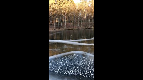 Frozen lake sounds like …