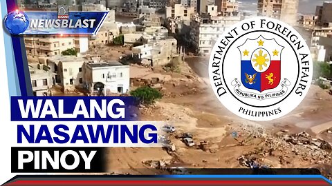 DFA, tiniyak na walang nasawing pinoy dahil sa malakas na bagyo sa Libya