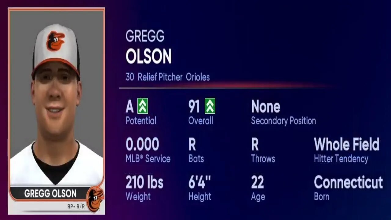 How To Create Gregg Olson Mlb The Show 22