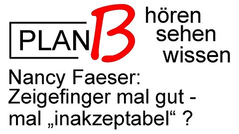 Der erhobene Zeigefinger: Auch im übertragenen Sinn gewissen Politikern nicht fremd.@PLAN B🙈