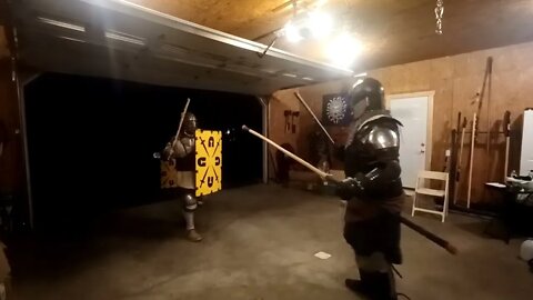 Spearman vs Shieldman - Empire Medieval Pursuits - 6/9/22 EMP practice