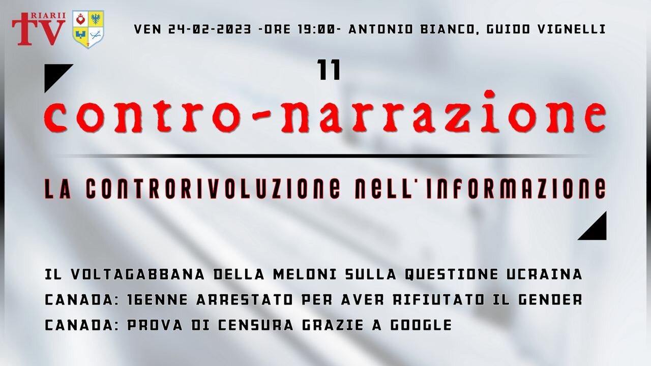 CONTRO-NARRAZIONE NR.11. Antonio Bianco, Guido Vignelli