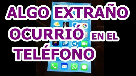 FENÓMENO EXTRAÑO EN EL TELÉFONO, MUESTRO TODA LA GRABACIÓN QUE HICIMOS AL COMPLETO