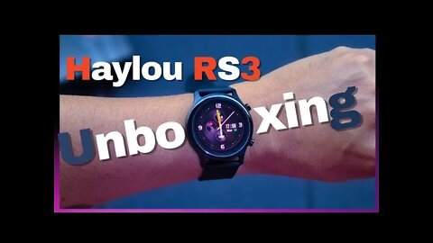 CHEGOU! HAYLOU RS3 LS04 O SMARTWATCH C TELA AMOLED e GPS + CERTIFICAÇÃO IP 68 Unboxing