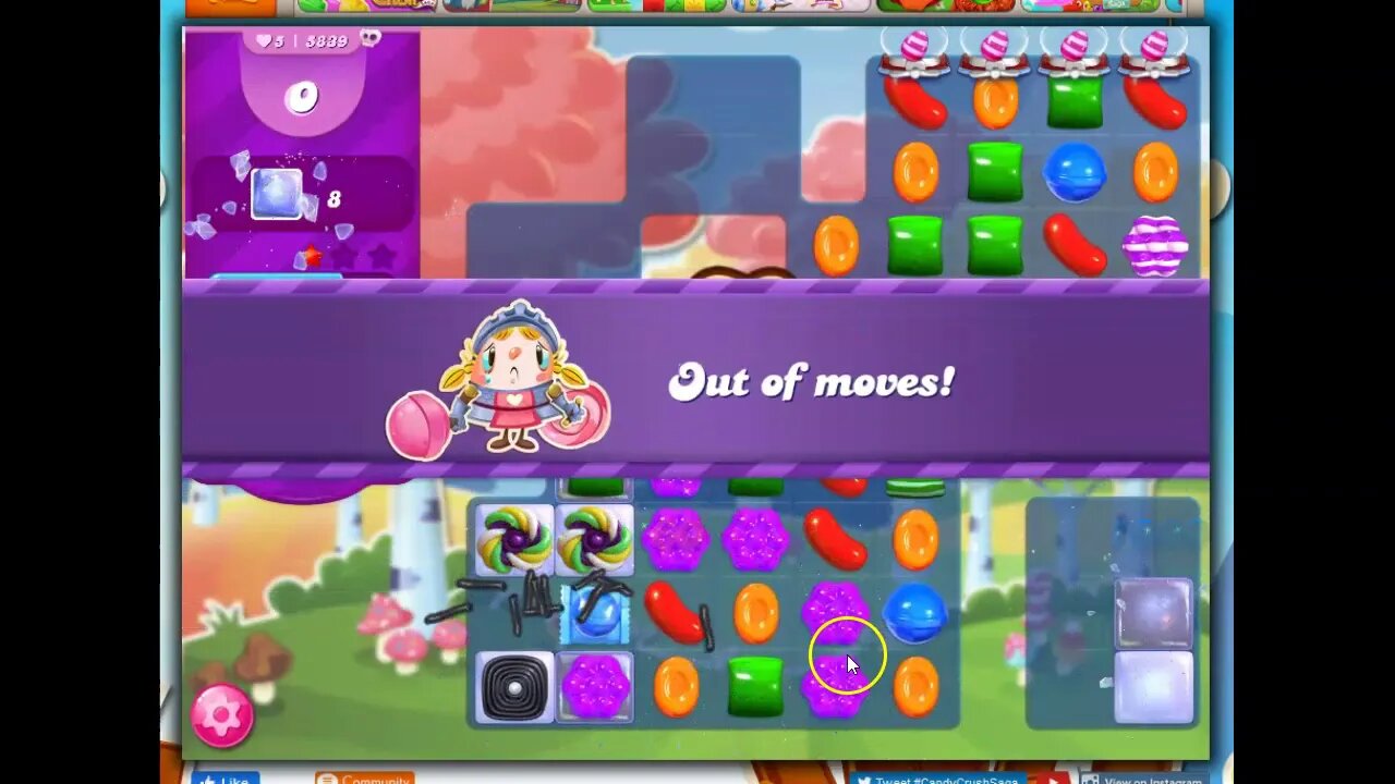 Candy Crush Level 5839 Talkthrough, 27 Moves 0 Boosters