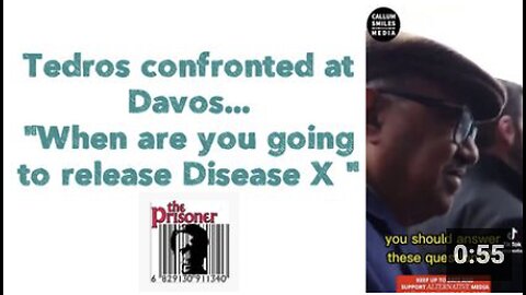 Tedros confronted at Davos... "When are you going to release Disease X "