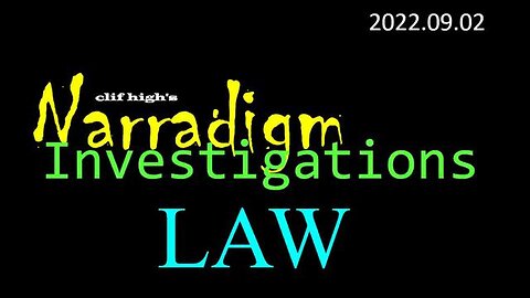 PLEASE SHARE : NARRADIGM INVESTIGATIONS : LAW