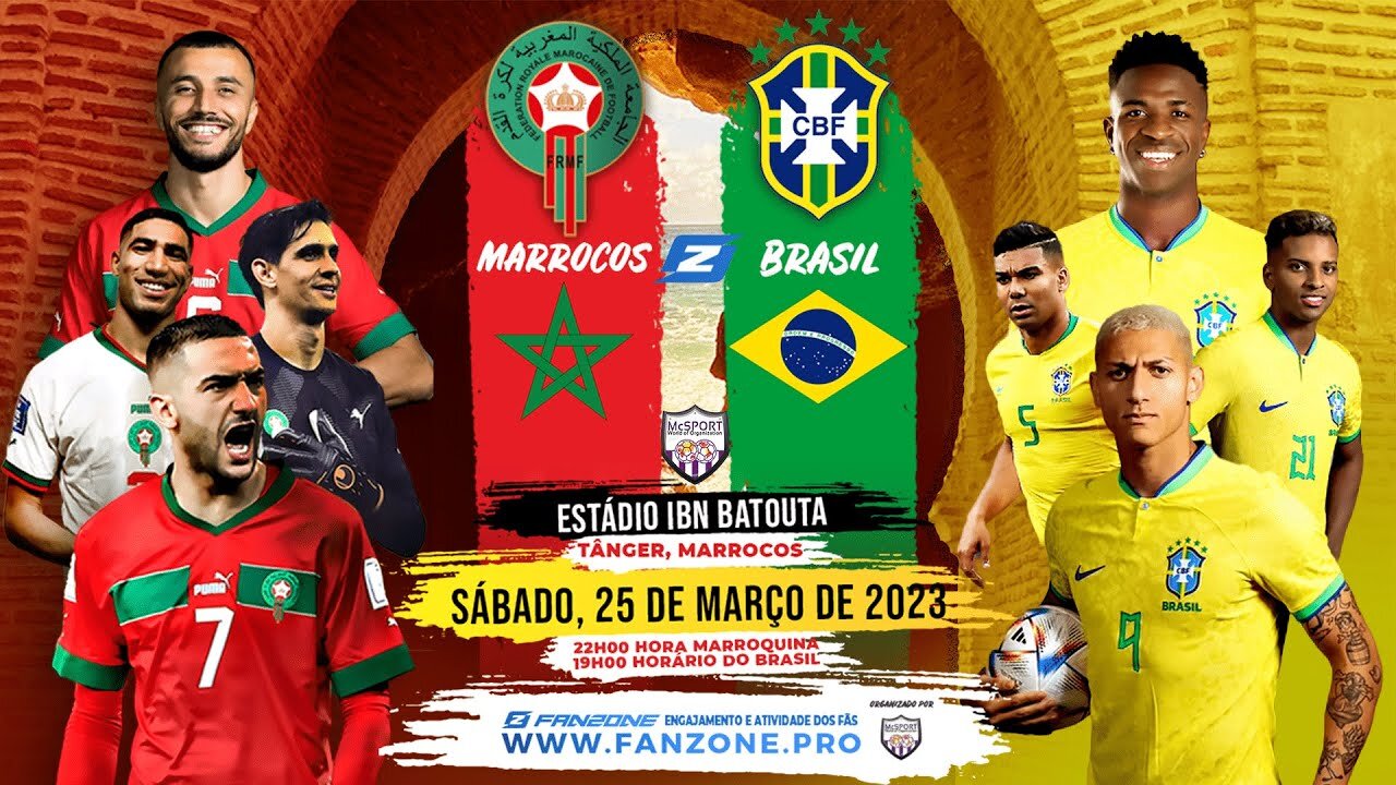 EXCLUSIVE NEWS | MAROC 🇲🇦 VS 🇧🇷 BRÉSIL | SAMEDI 25 MARS 2023 | 🦁