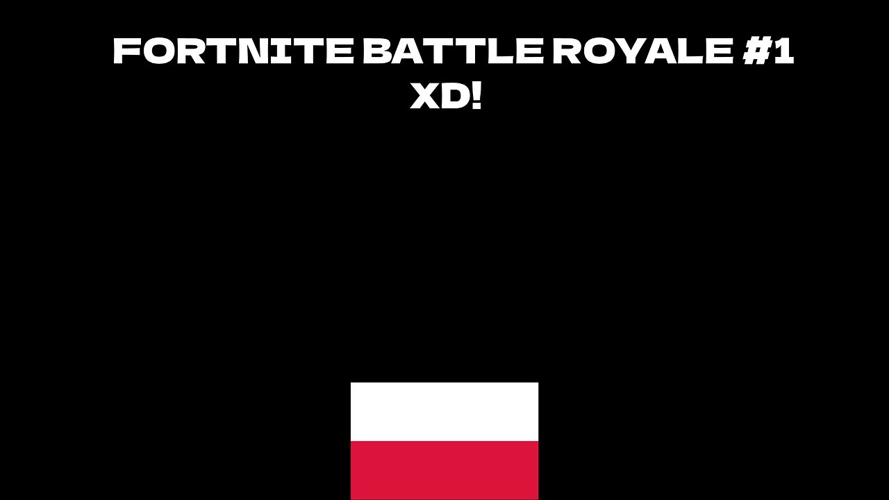 Fortnite Battle Royale #1 XD!