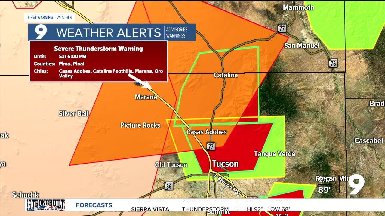 Severe storms in Tucson