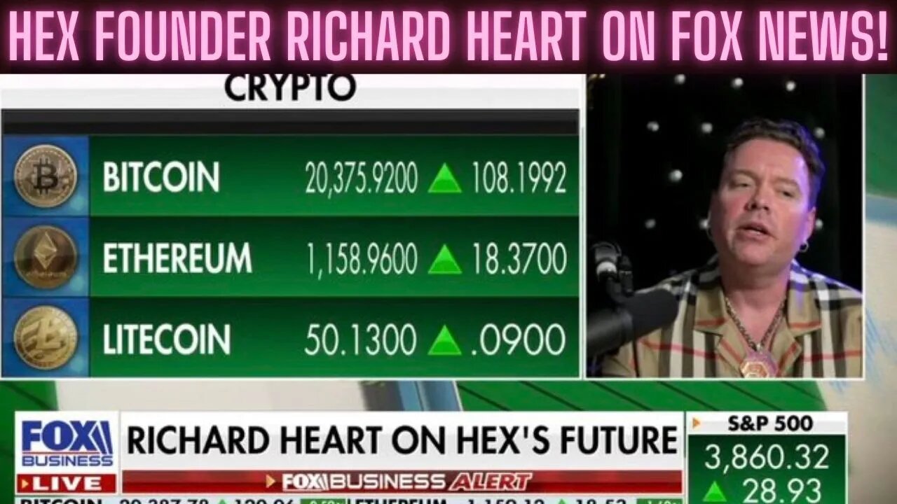 Hex Founder Richard Heart On Fox News! Excellent Interview!