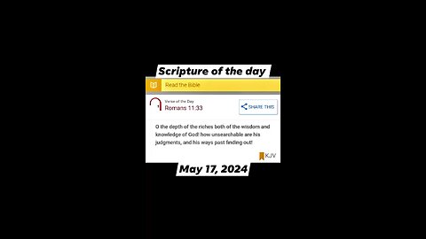 05/17/24 Scripture of the day