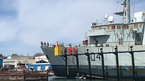 Warship In North Sydney Cape Breton Island