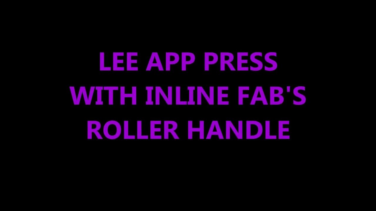 LEE APP PRESS WITH INLINE FAB'S ROLLER HANDLE