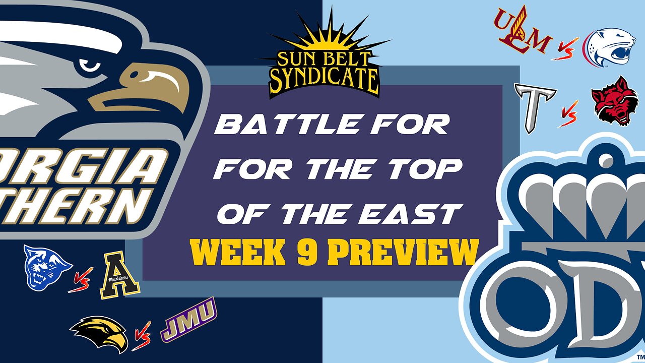 Top Spot in East Up for Grabs - Week 9 Preview