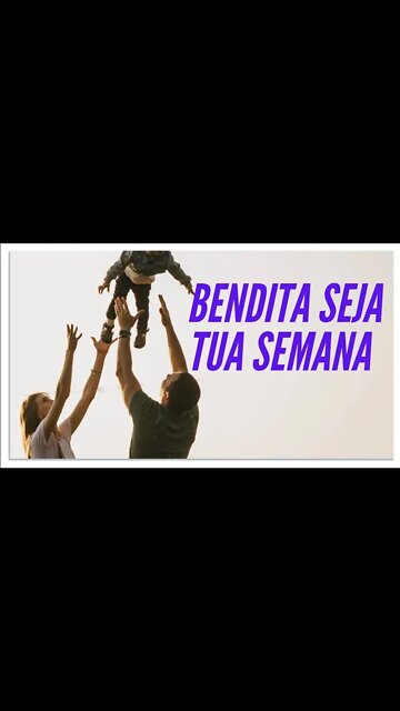 POR UMA SEMANA FELIZ.