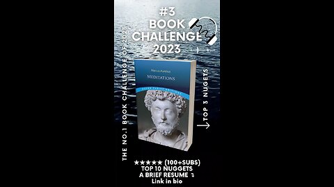 #3 Meditations by Marcus Aurelius (114 BOOK CHALLENGE 2023)