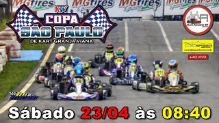 COPA SÃO PAULO DE KART KGV | 3ª Etapa 2022 | Ao Vivo