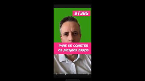 Insight 8/365 - Como Parar De Cometer Os Mesmos Erros E Ter Os Mesmos Problemas