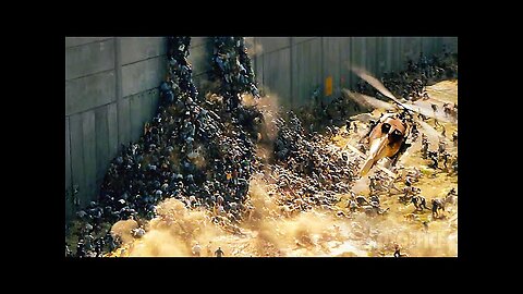 Zombie Attack in Jerusalem (that wall wasn't high enough) World War Z CLIP