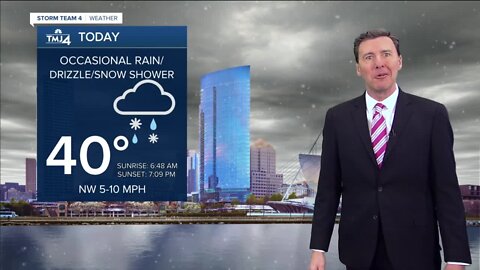 Patchy fog Thursday with spotty rain, snow showers