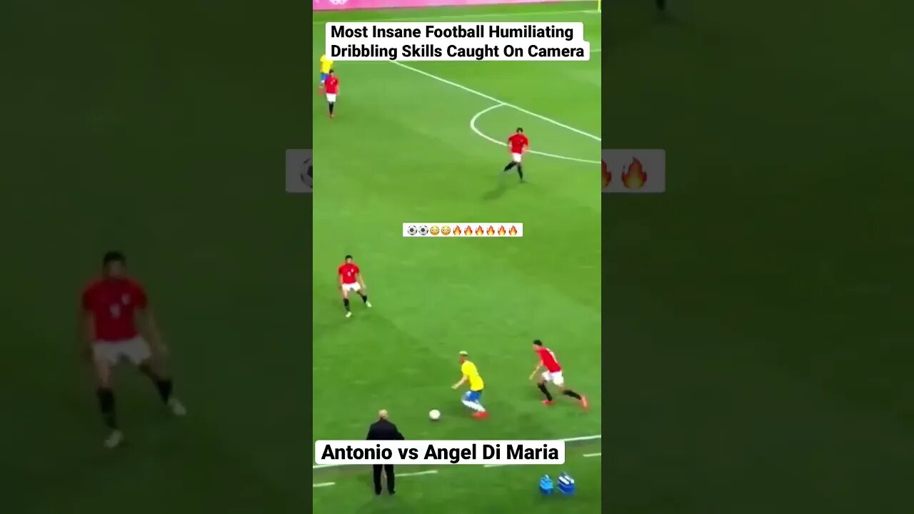 Most Insane Football Humiliating Dribbling Skills Caught On Camera #shorts #football #dimaria