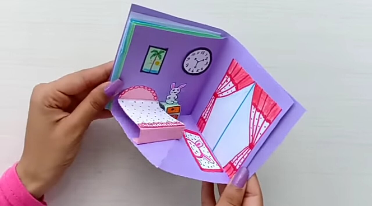 How to Make a Beautiful Paper Card House.