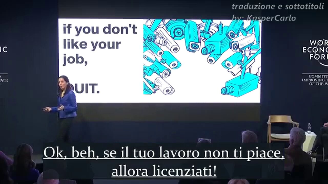 13 min. dellì'intervento di Nita Farahany (WEF) sul monitoraggio delle onde cerebrali dei dipendenti