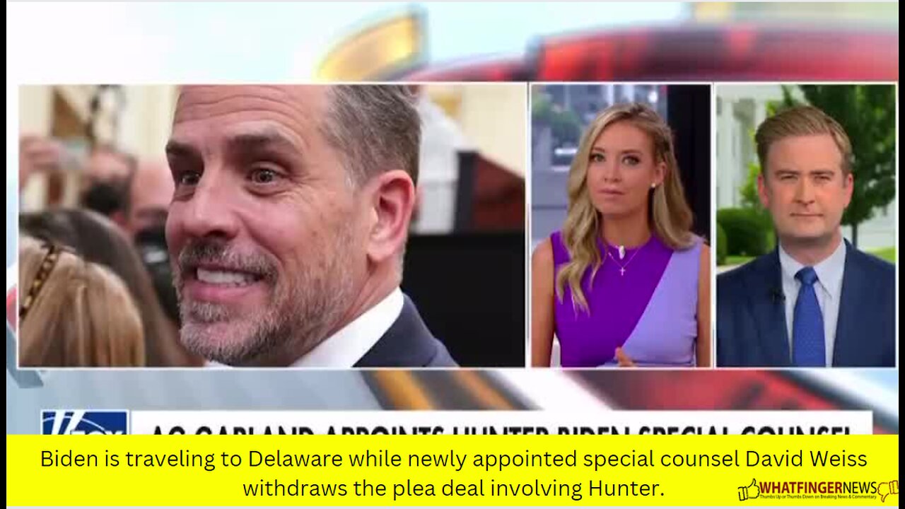 Biden is traveling to Delaware while newly appointed special counsel David Weiss withdraws