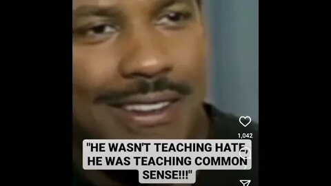 He was only teaching common sense