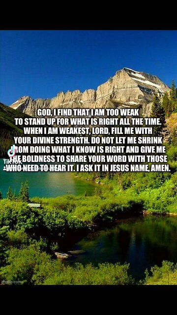 I pray you have a great and blessed day.