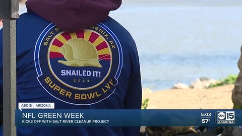 NFL Green hosts trash, snail clean up event along Salt River