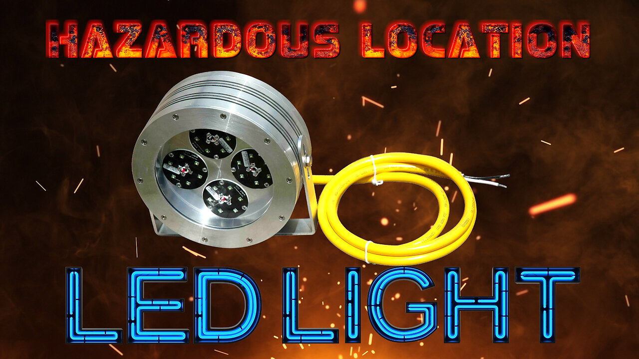 LED Fixture for Hazardous Location Lighting - C1D2 Approved - 20' Cable