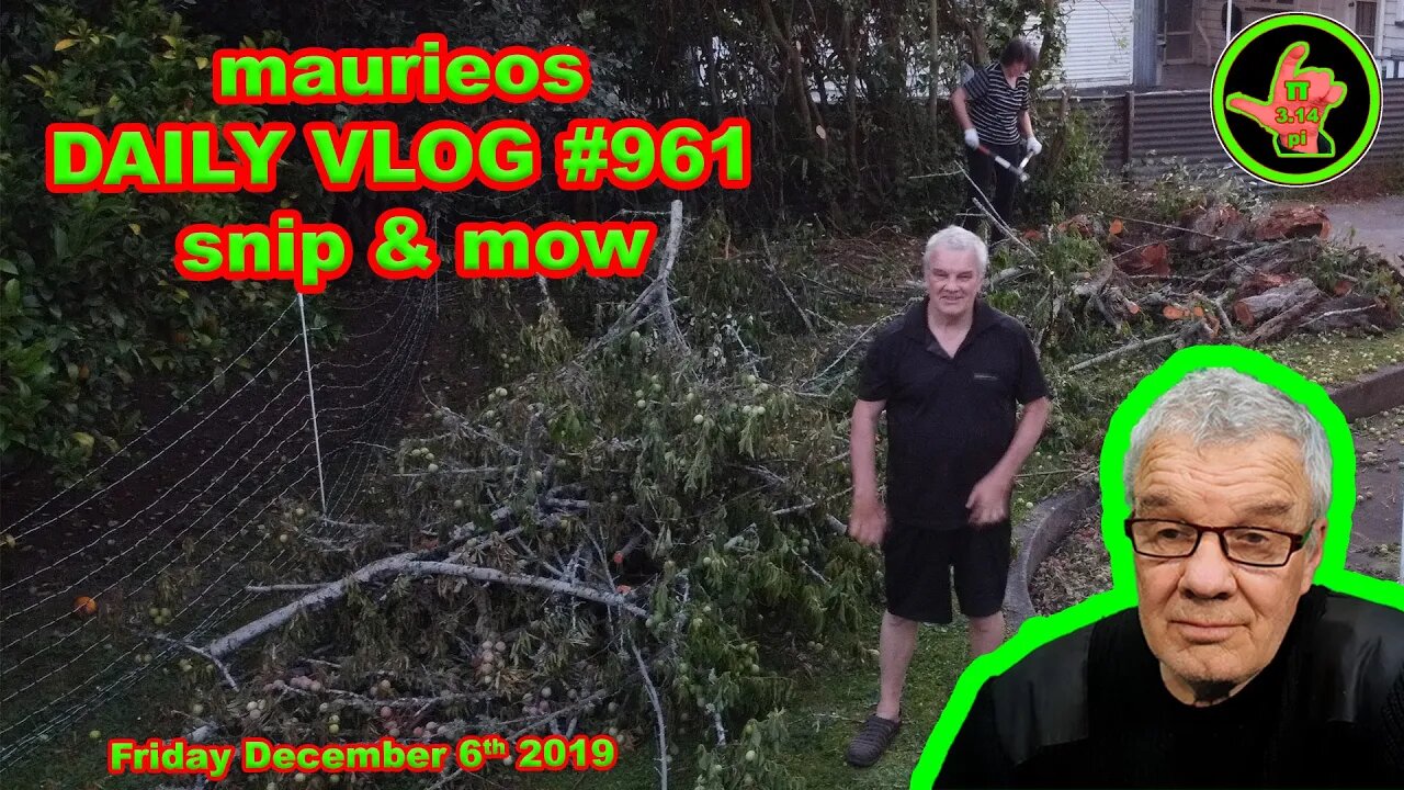 maurieos DAILY VLOG #961 snip & mow