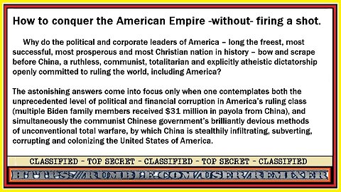 How to conquer the American Empire -without- firing a shot